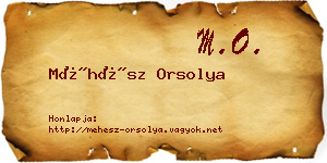 Méhész Orsolya névjegykártya